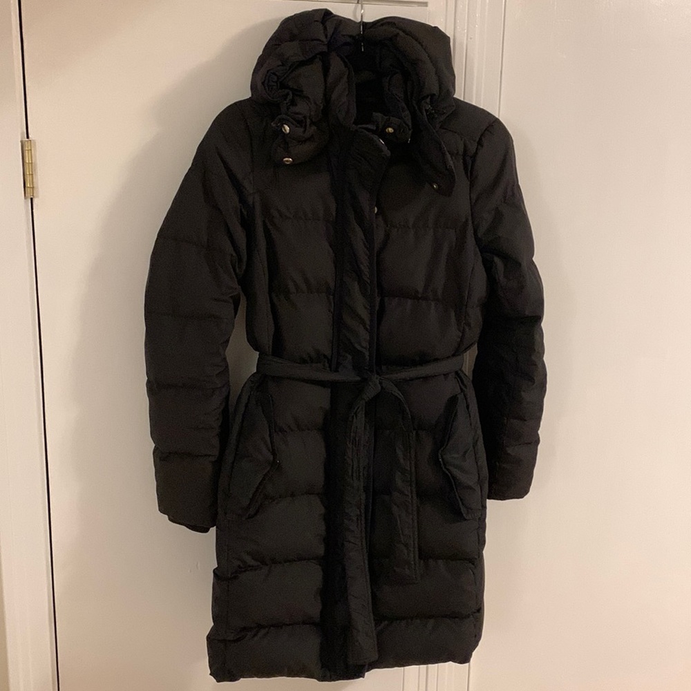 J. Crew Black Down Parka